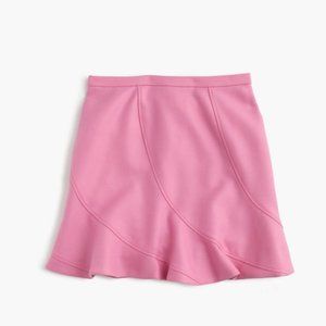 J. Crew Pink Wool Flutter Mini Skirt 6